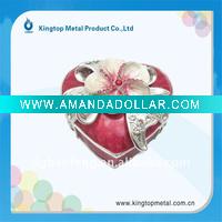 Wholesale Heart shaped Jewelry Box with Red Color