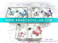 Wholesale Butterfly pewter jewellery gift box HX-1077
