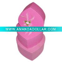 Wholesale Heart jewelry gift box,Jewelry paper box,storage paper box,paper gift box,pink gift box