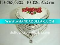 Wholesale Christmas Colored Metal Jewelry Case(LD-293/SR2)