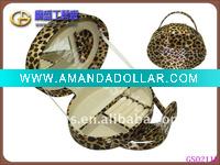 Wholesale leopard PU jewelry case GS02119