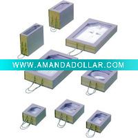 Wholesale Window jewelry case with handle ropes