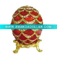 Wholesale jewelry box,metal jewelry box,promotion gift,egg designed jewelry box