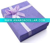 Wholesale coated paper jewelry gift box