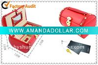 Leather jewelry gift box