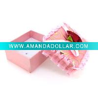 Wholesale pink paperboard jewelry gift box