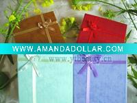 Wholesale soft color paper gift jewelry set box