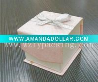 Wholesale exquisite decorative ribbon plastic jewelry box