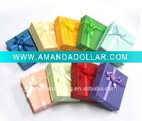 Wholesale quadrate cardboard jewelry gift boxes