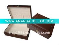 Wholesale PU leather box with suede