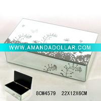Wholesale flower glass jewelry box