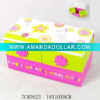 Wholesale FLOWER foldable wooden jewelry box