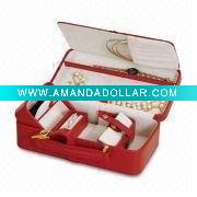 Wholesale elegant leather jewelry box