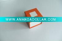Wholesale Orange paper jewelry box for ring