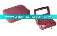 Wholesale 2011 hot sale pink velvet jewelry box ws56885