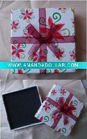 Wholesale Paper jewelry box with ribbon bow on the top