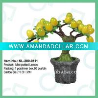 Artificial fruit,Potted MIni Lemon