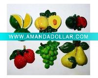 Different fruit resin Fridge Magnet