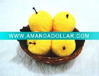 Pear Shape Artificial Fruit Towel Cake