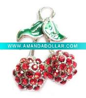 Wholesale fruit rhinestone Charm XH2946