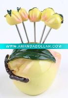 Fruit Fork with Resin Handle