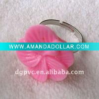 Wholesale flower craft,resin flower,polyresin flower,resin ring,good for promotional and retail