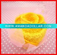 Wholesale Valentines gift of towel roses,cotton towel roses for wedding