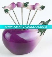Fruit Fork with Resin Handle