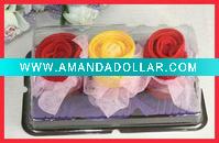 Wholesale Valentines gift of towel roses,cotton towel roses for wedding