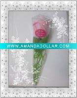 Wholesale 100% cotton cute Single towel cake rose with box