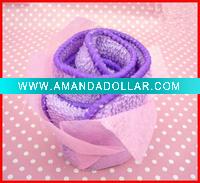 Valentines gift of towel roses,cotton towel roses for wedding