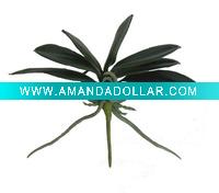 Wholesale 6"Decorative artificial flower Mini orchid lvs plant X 7