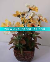 Wholesale Artificial Potted sunflower Silk Flower bonsai plant