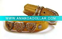 Wholesale PET supply,PET factory,Crystal Dog collars,leather pet collars,luminous dog collars