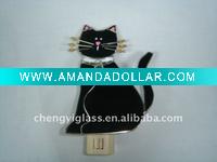 Wholesale hot pet shaped Stained Glass cat shaped mini Night Light for decorations