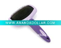 Wholesale purple TPR pet brush