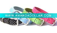 Wholesale Polka Dot Pet Collar,Dog Collar,Pet Supply