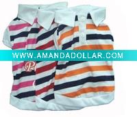 Wholesale hot sales dog T-shirt pet clothes mix color summer style