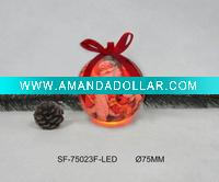 Wholesale decorate christmas ball ornaments with LED light