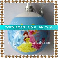 Wholesale 2012 new design plastic christmas ball with beautiful picture