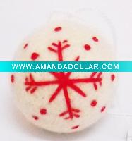 Wholesale Handmade Woollen Ball Christmas Decoration 279054