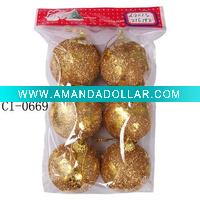 Golden Christmas ball