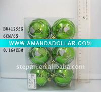 Wholesale 2012 10CM Christmas Ball Ornament,Christmas Tree Plastic Ball BW41255G