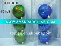 Wholesale Christmas Glitter Ball,Christmas Tree Plastic Ball JQ-810