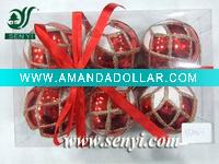 Wholesale 2011 red MICA Finish christmas ball