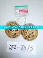 Wholesale christmas hanging gold ball ornament decoration