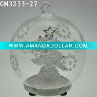 Wholesale glass christmas ball with LED light