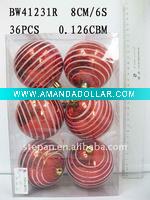 Wholesale 2012 10CM Christmas Ball Ornament,Christmas Tree Plastic Ball BW41231