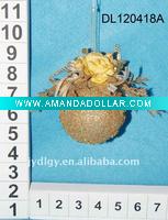 5" gold Christmas ball