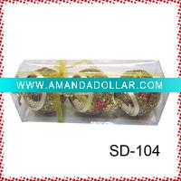 Wholesale hanging christmas ball with crystal